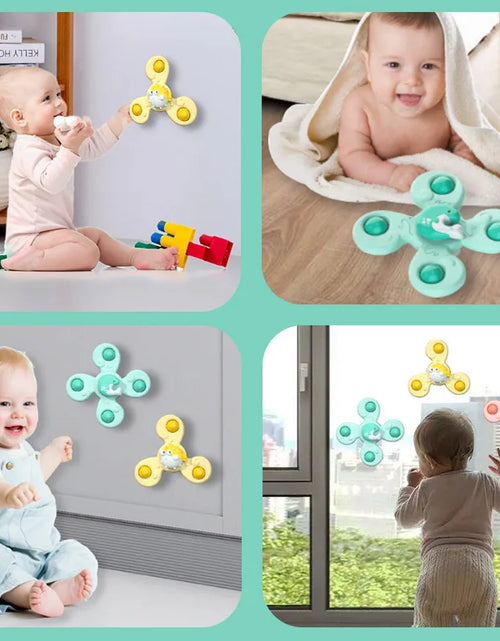 Load image into Gallery viewer, Montessoris Baby Bath Toys for Children Boys Bathing Water Games Child Suction Cup Spin Rattles Teethers for Babies 0 12 Months
