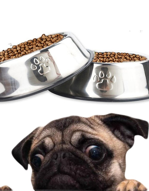 Load image into Gallery viewer, 6 Size Stainless Steel Dog Bowl for Dish Water Dog Food Bowl Pet Puppy Cat Pet Bowl Feeder Feeding Dog Water Bowl for Dogs Cats
