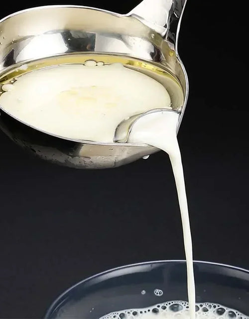 Load image into Gallery viewer, Stainless Steel Colander Spoon Soup Colander Kitchen Gravy Oil Soup Fat Separator Yogurt Oil Skimmer Spoon Kitchen Accessories
