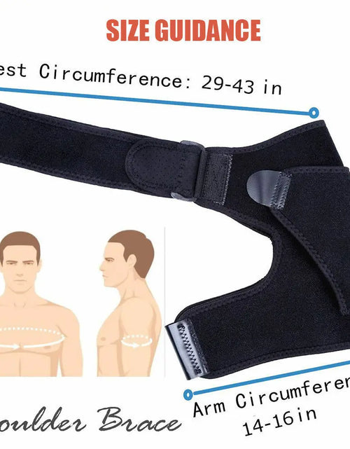 Load image into Gallery viewer, Shoulder Brace for Men Women Support Sleeve Wrap for AC Joint Upper Arm Rotator Cuff Dislocated Sholder Relieve Injury
