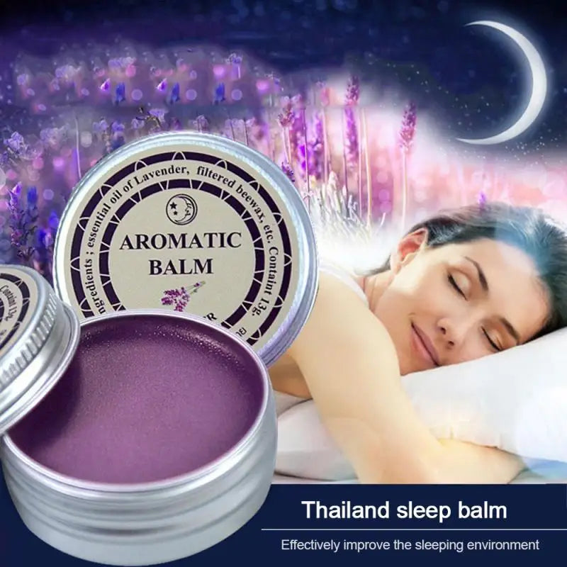 1Pcs Lavender Sleepless Cream Improve Sleep Soothe Mood Aromatic Balm Lavender Cream Insomnia Relax Anxiety Cream TSLM1