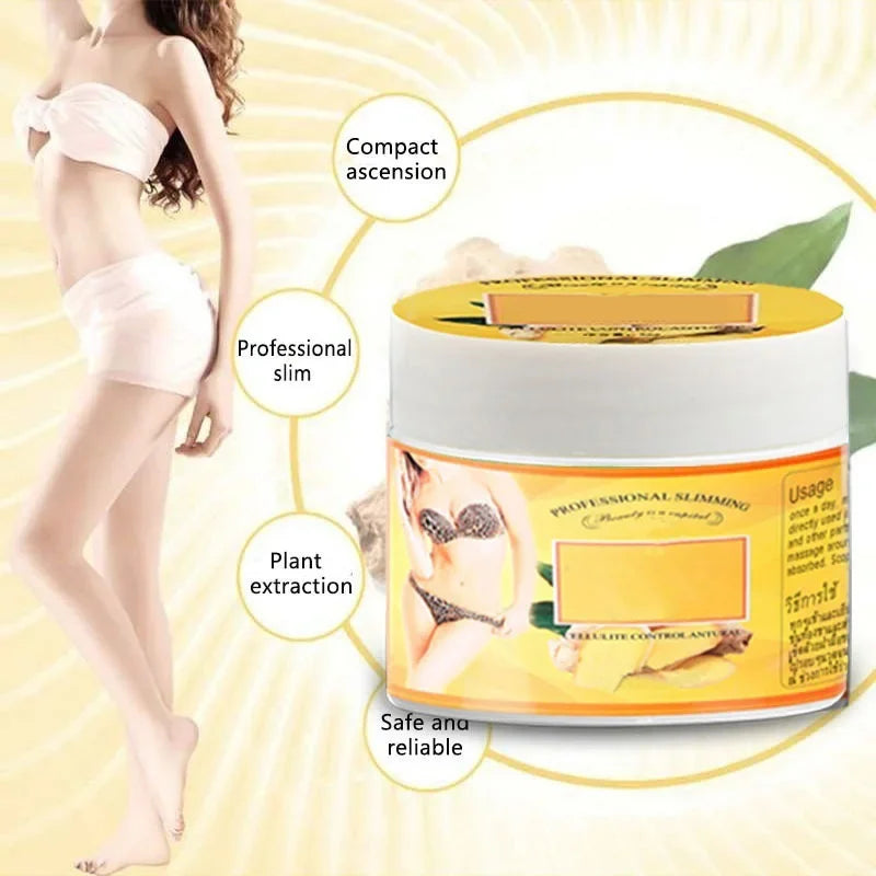 Ginger Fat Burning Cream Anti-Cellulite Full Body Slimming Weight Loss Massaging Cream Leg Body Waist Effective Reduce Cream