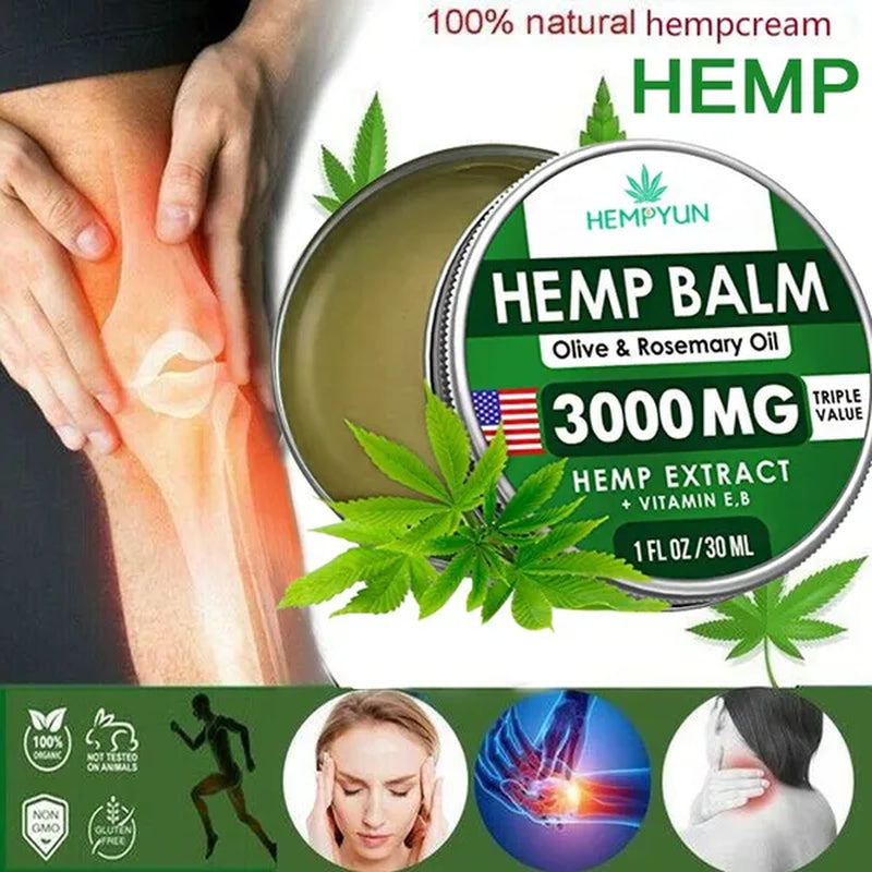 Natural Herbal Balm & Pain Relief Cream Joint Pain Relief Refreshing Relieving Pressure, Relieves Rheumatism, Rheumatoid Arthritis, Joint Pain, Muscle Pain, Bruises, Swelling 10G/20G/30G