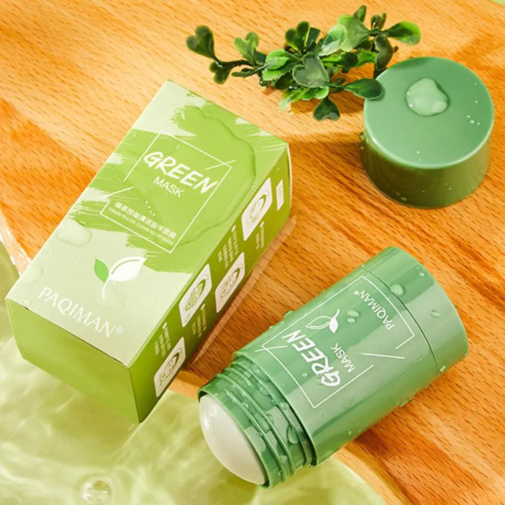 Green Tea Mask Face Clean Green Tea Cleansing Deep Moisturizing Shrink Pores Blackhead Acne Facial Korean Skin Care