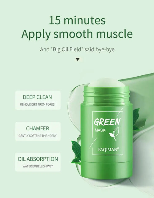 Load image into Gallery viewer, Green Tea Mask Face Clean Green Tea Cleansing Deep Moisturizing Shrink Pores Blackhead Acne Facial Korean Skin Care

