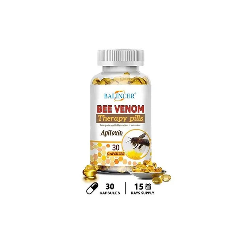Balincer Natural Bee Venom Anti-Inflammatory Pain Relief Anti-Inflammatory Extract Arthritis Pain，30/60/120 Capsules