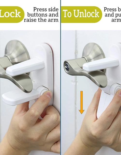 Load image into Gallery viewer, Improved Childproof Door Lever Lock. Prevents Toddlers from Opening Doors | 2 PACK
