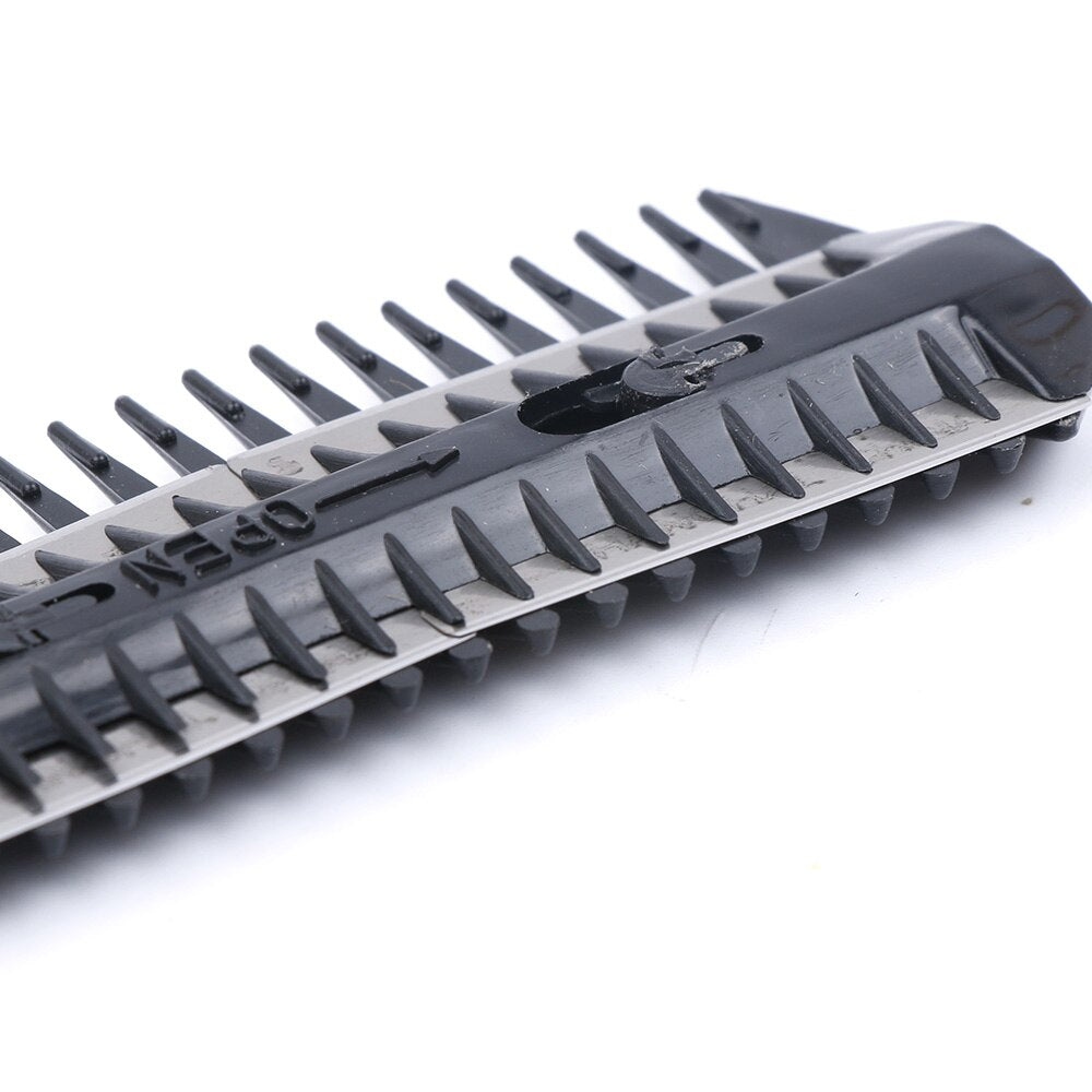 Hair Cutter Comb, Shaper Hair Razor with Comb, Split Ends Hair Trimmer Styler,Double Edge Razor Blades for Pet Thin & Thick Hair