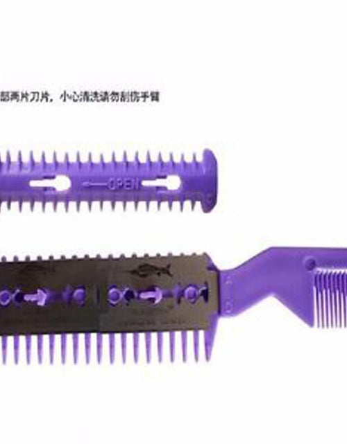 Load image into Gallery viewer, Hair Cutter Comb, Shaper Hair Razor with Comb, Split Ends Hair Trimmer Styler,Double Edge Razor Blades for Pet Thin &amp; Thick Hair
