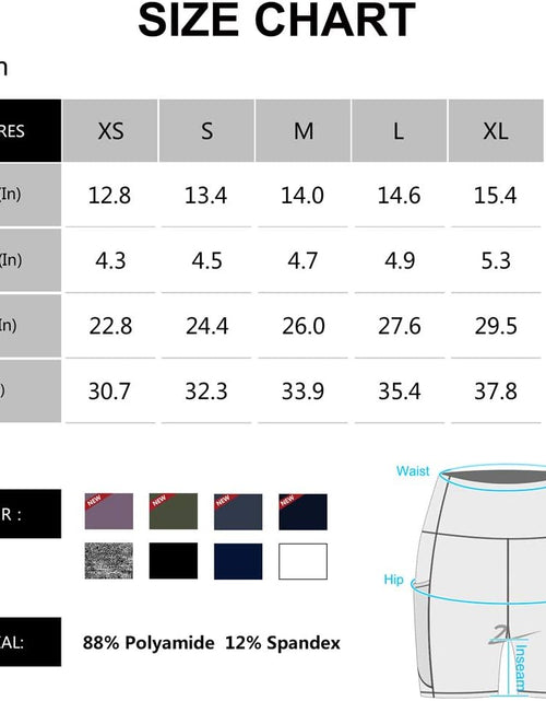 Load image into Gallery viewer, High Waist Yoga Shorts for Women with 2 Side Pockets Tummy Control Running Home Workout Shorts
