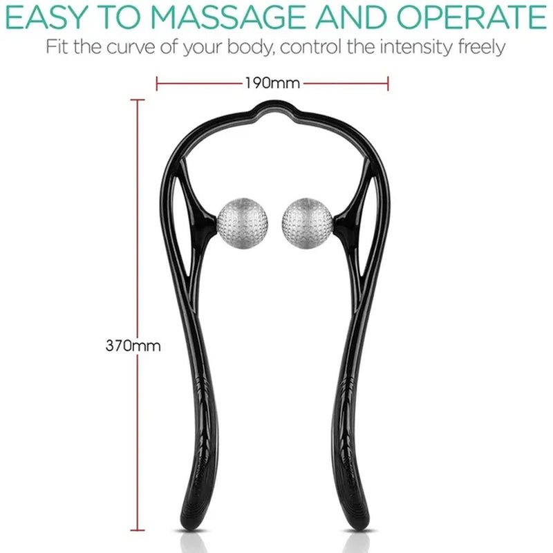 Neck Massager, Trigger Point Roller Massager for Pain Relief Deep Tissue Handheld Shoulder Massager Tools Massage Point Back Arm