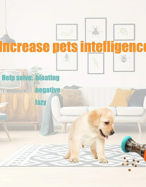 Load image into Gallery viewer, Food Distribution Small Dog Puzzle Toy Interactive Chase Toy Barbell Shaped Dog Toy Dog Food Leakage Toy Chewing Toy
